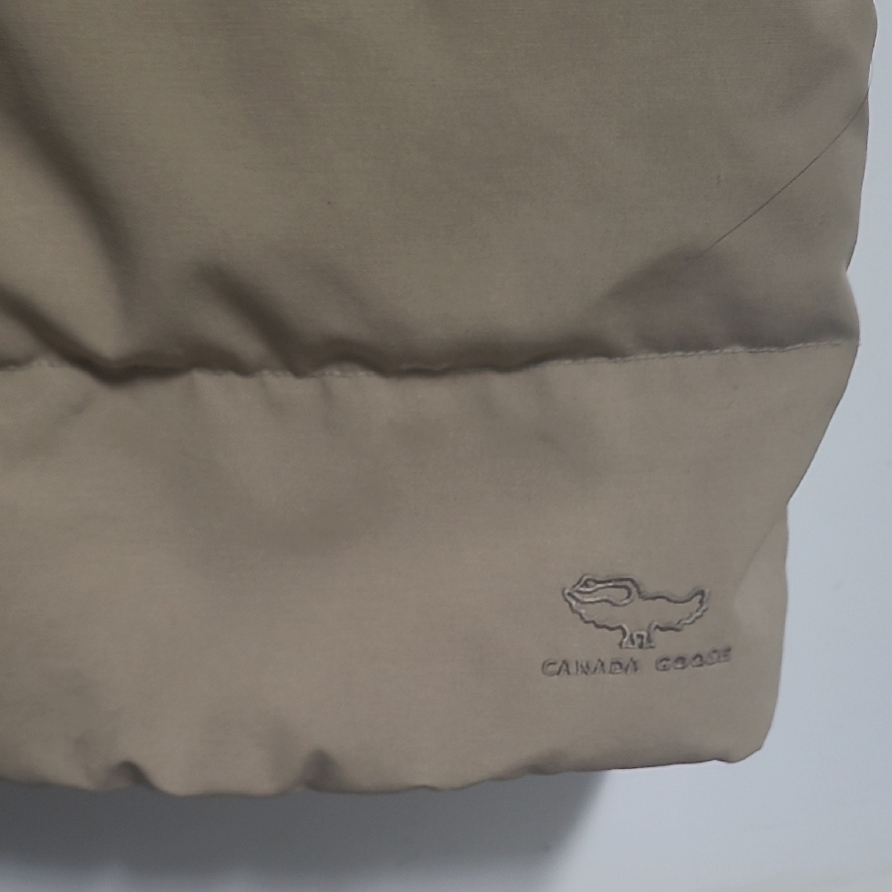 Canada Goose Tan Parka with Fur Trim Style 3035L - Picture 6 of 16
